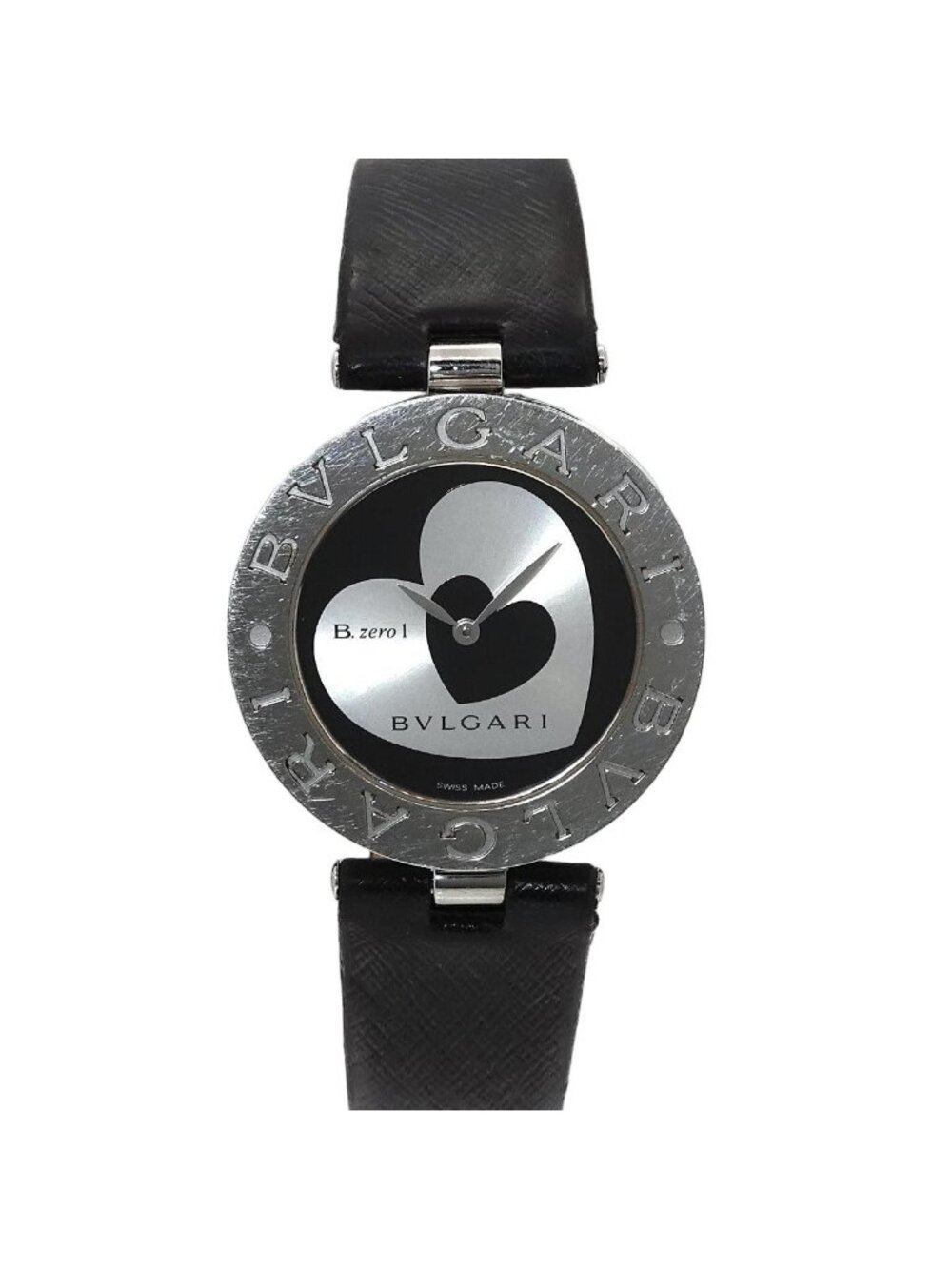 Bvlgari B.zero1 Double Heart Boys' Watch Silver Black Quartz